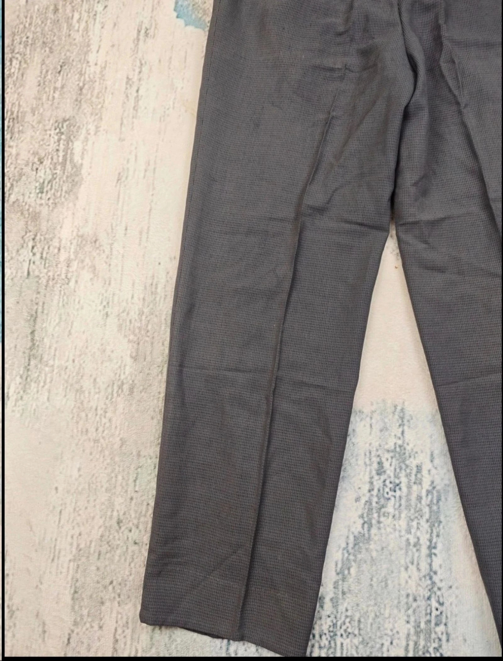 Emidio Tucci Pantalons rayés en laine plêssée à carreaux pour homme gris vintage Old Money Taille 48 – photo 14